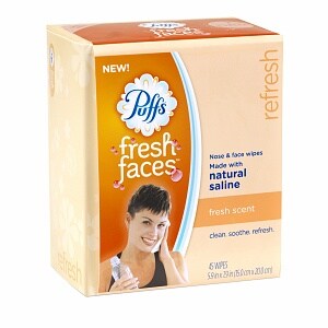 Puffs Fresh Faces Nose & Face Wipes Fresh Scent