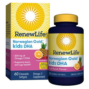 ReNew Life Norwegian Gold Kids DHA Chewables Fruit Punch