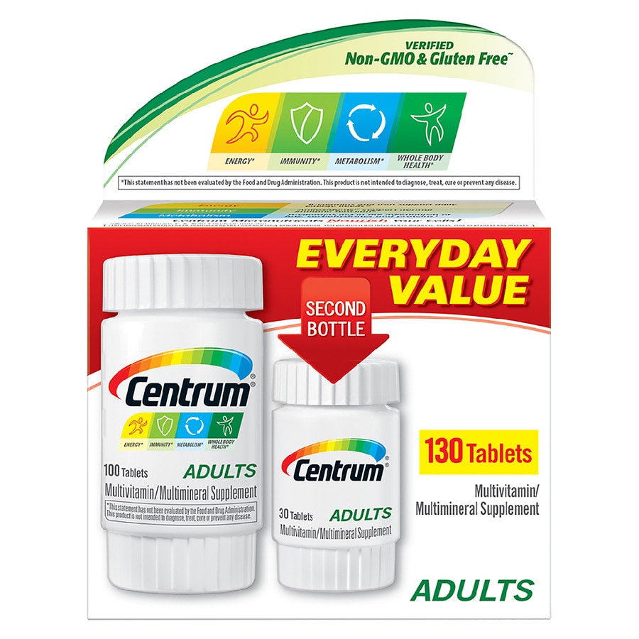  Centrum Adults, Complete Multivitamin & Multimineral Supplement Tablet 