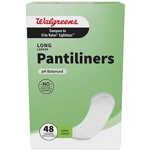 Walgreens Pantiliners Long Unscented