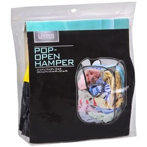 Living Solutions Pop-Open Laundry Hamper Assorted