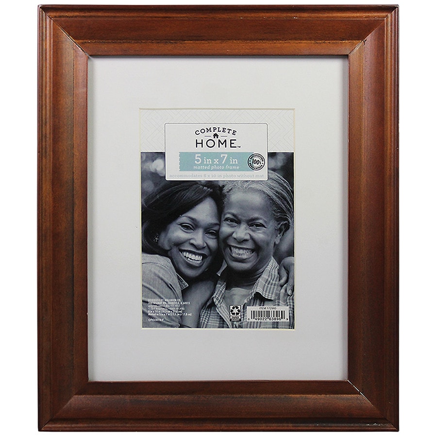 Complete Home Ariel Walnut Frame 8x10 8 inch x 10 inch Brown