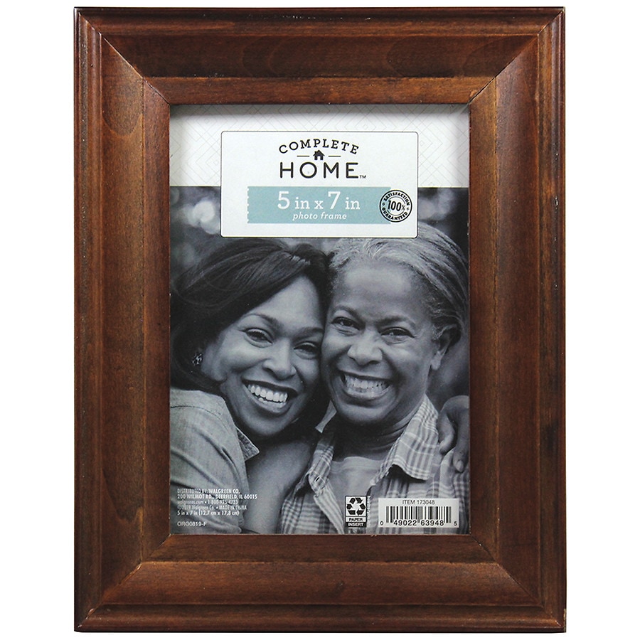 Complete Home Ariel Walnut Frame 5x7 5 inch x 7 inch Brown