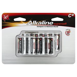 Walgreens Alkaline Supercell Batteries C