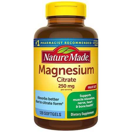 Nature Made Magnesium Citrate, Softgels - 120 ea