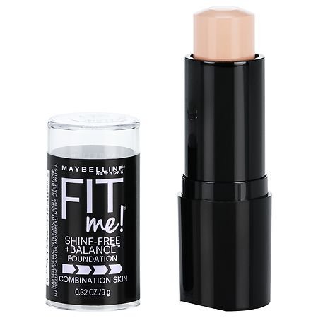 Maybelline Fit Me Shine-Free + Balance Stick Foundation, Porcelain, 0.32 oz