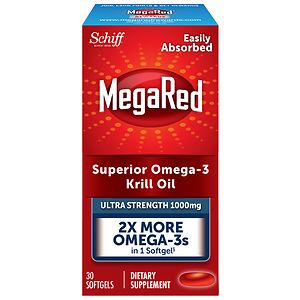 Schiff MegaRed Omega-3 Krill Oil 1000 mg, Ultra Strength, Softgels