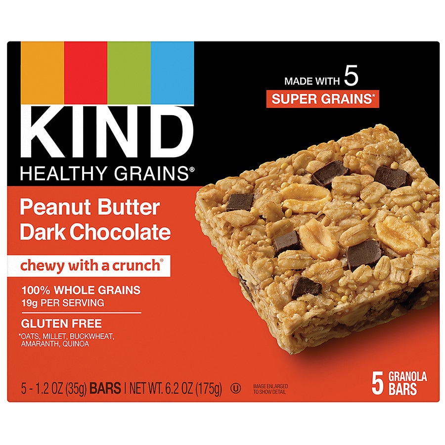 KIND Healthy Grains Bars Peanut Butter Dark Chocolate