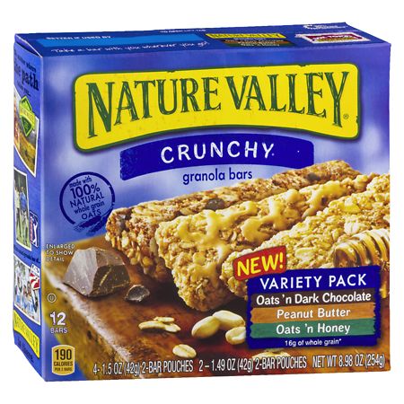 Nature Valley Crunchy Granola Bars Oats 'n Dark Chocolate ...