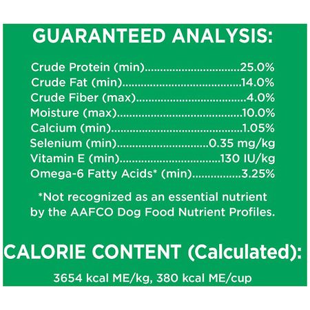 green iams dog food