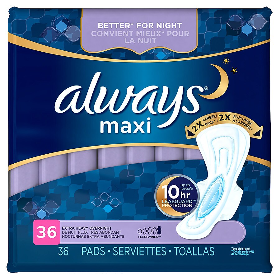 Always Maxi Pads with Flexi-Wings