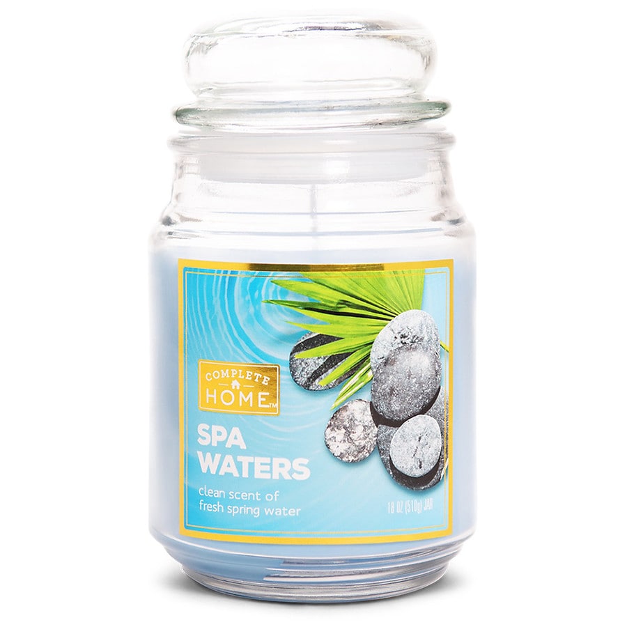  Complete Home Jar Candle Spa Waters Blue 