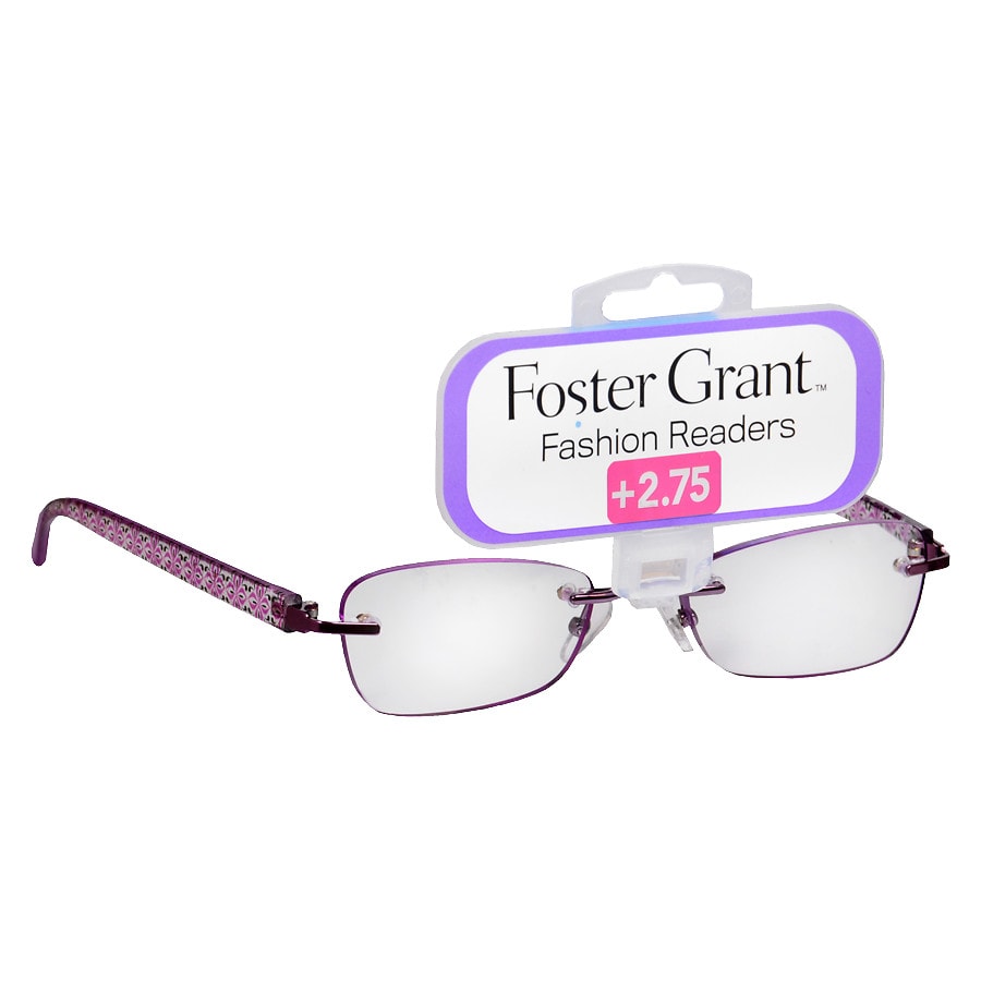 Foster Grant Fashion Readers Plastic Reading Glasses Daniela +2.75 Pink