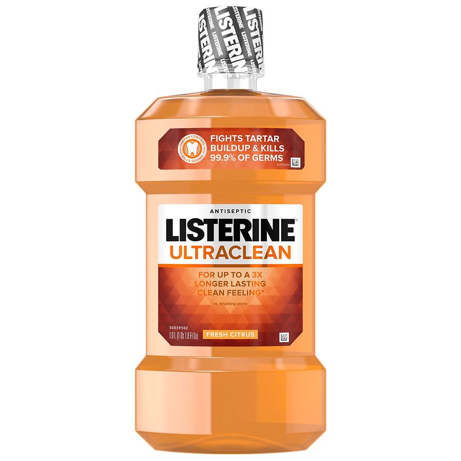 Listerine Ultraclean Oral Care Antiseptic Mouthwash Citrus