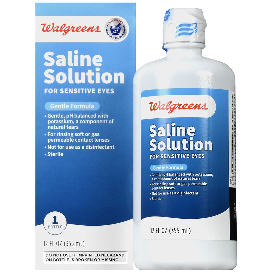 saline sensitive eye drops