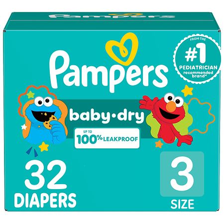 Pampers Baby Dry Diapers Size 3 Walgreens