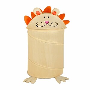 Honey Can Do Medium Kid's Pop Up Hamper  Lion Yellow Orange