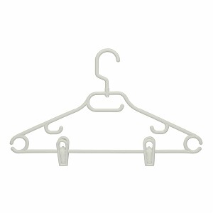 Honey Can Do 18 Pk 52 Gram Hanger, Swivel With Dress Notch With Clips White