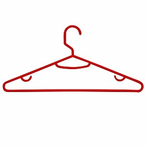 Honey Can Do 60 Pk Recycled Plastic Hangers Red