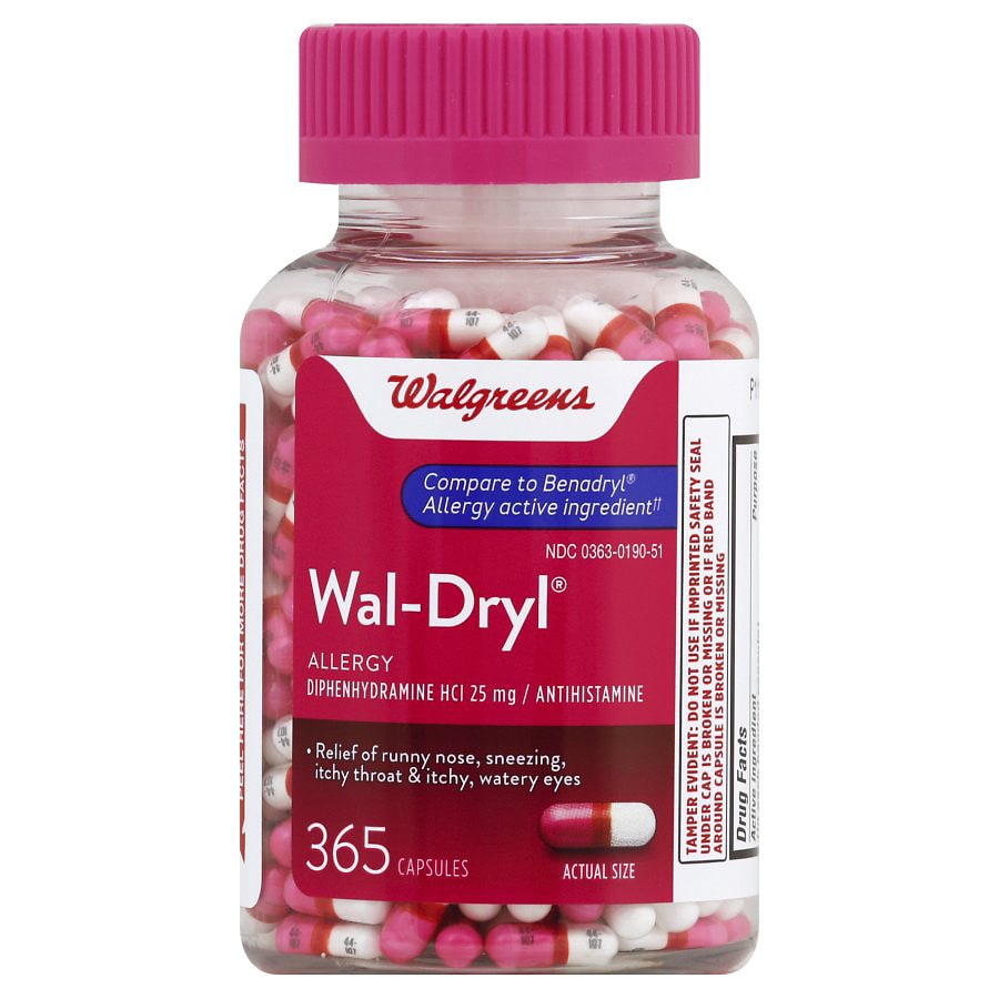  Walgreens Wal-Dryl Allergy Capsules 