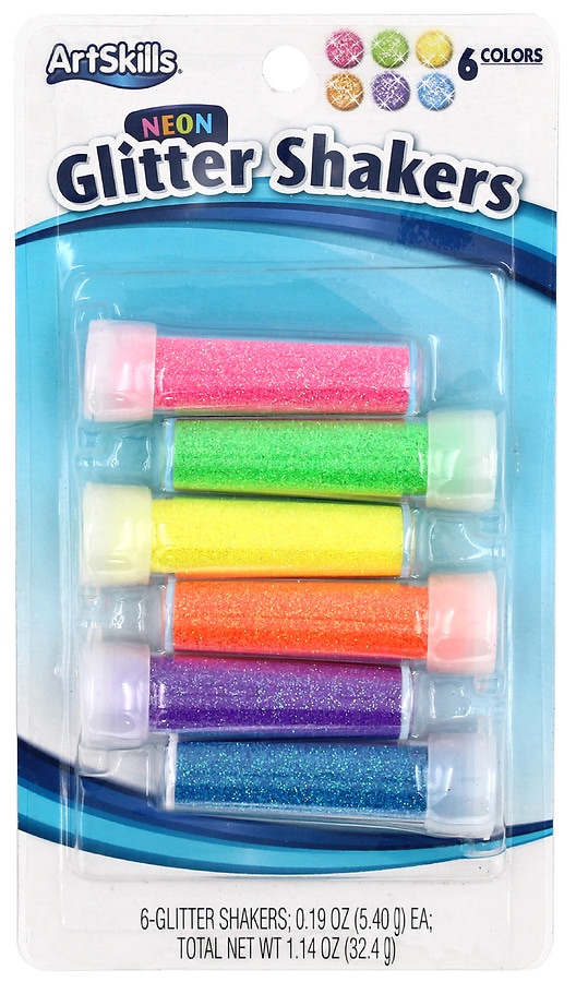 ArtSkills Glitter Shakers 6 Pack Assorted