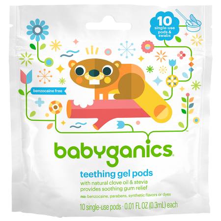 babyganics teething gel pods safe