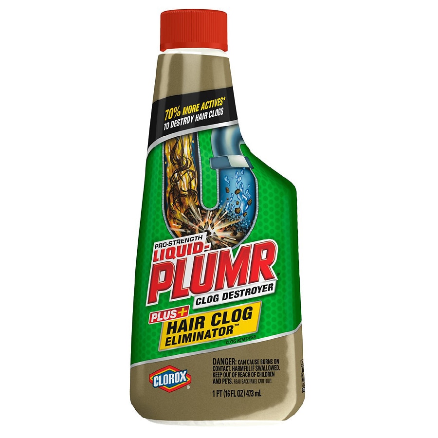 Clorox Liquid Plumr Pro Strength Hair Clog Eliminator Walgreens