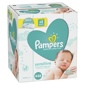 Pampers Sensitive Wipes 7x Refill Pack