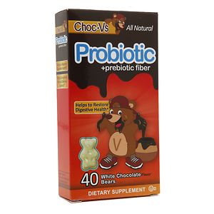 Yum-V's Choc-V's Probiotic + Prebiotic Fiber Gummies White Chocolate