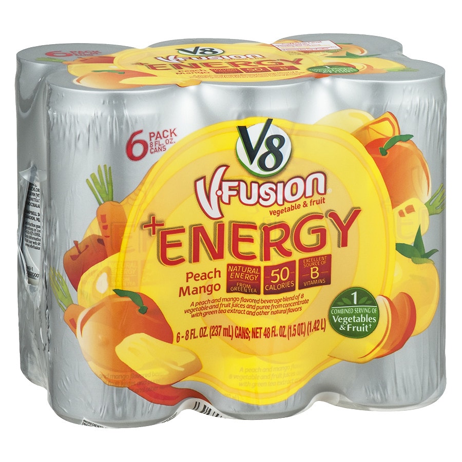 V8 +Energy Peach Mango