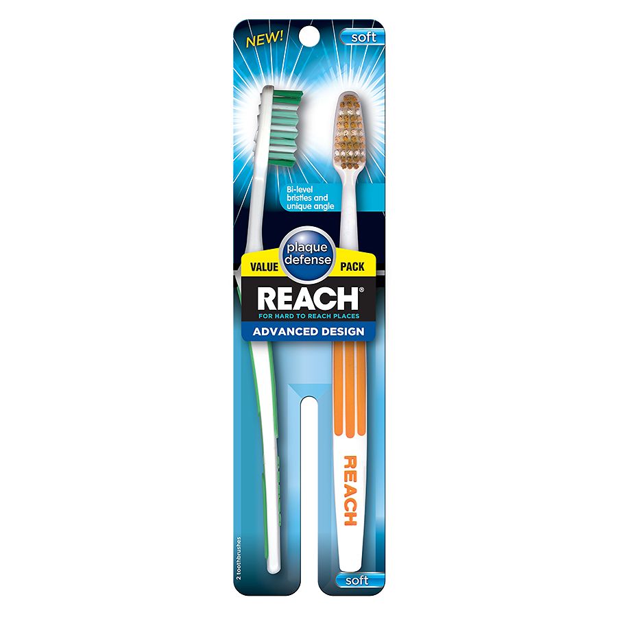  Reach Advanced Design Soft Value Pack Adult Toothbrushes 