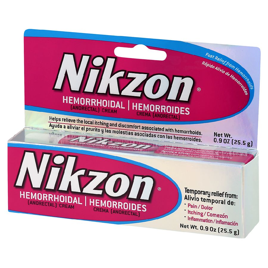 Nikzon Hemorrhoidal Cream Vasoconstrictor Anesthetic Cream Pain Walgreens