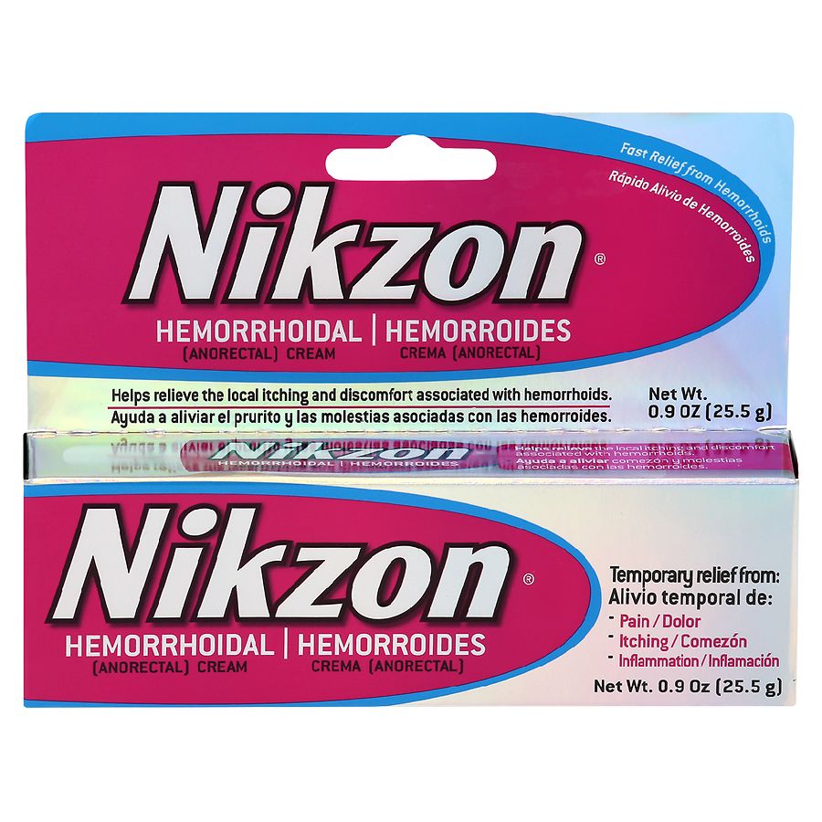 Nikzon Hemorrhoidal Cream Vasoconstrictor Anesthetic Cream Pain Walgreens