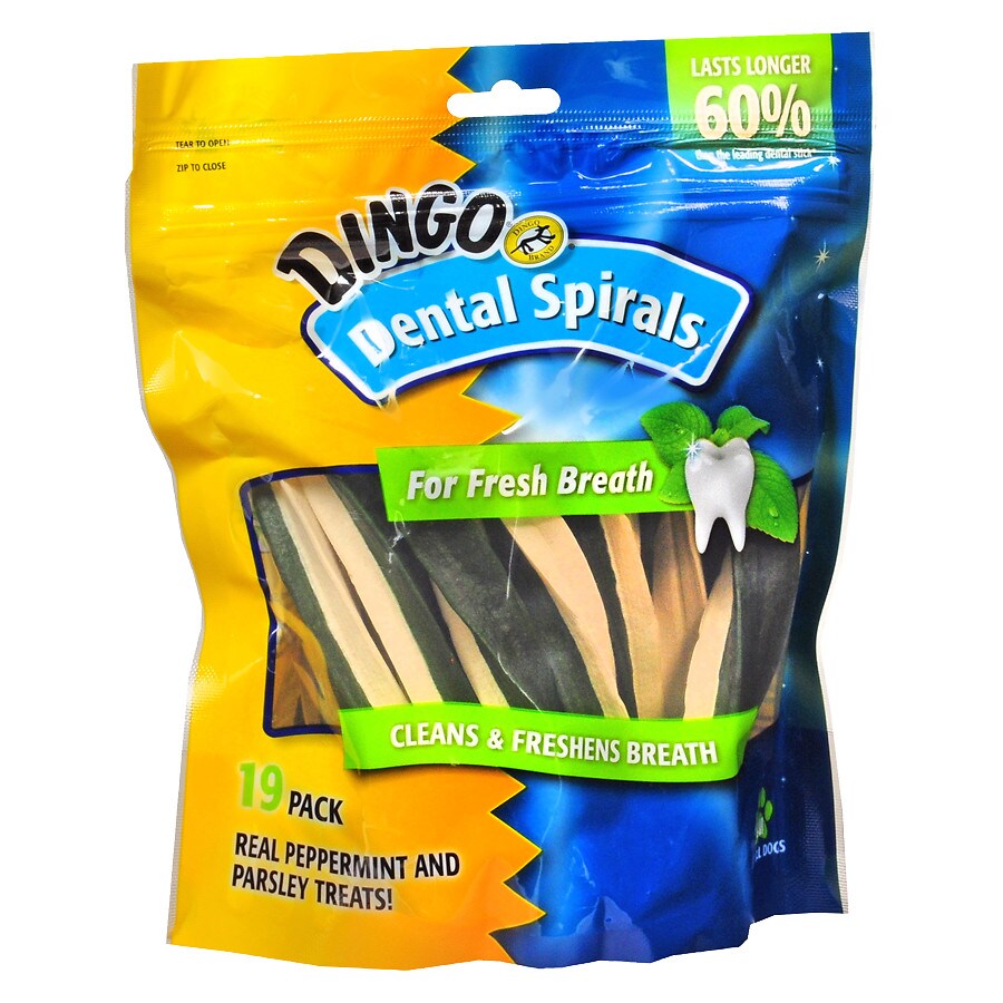 Dingo Dental Spirals for Dogs Peppermint and Parsley