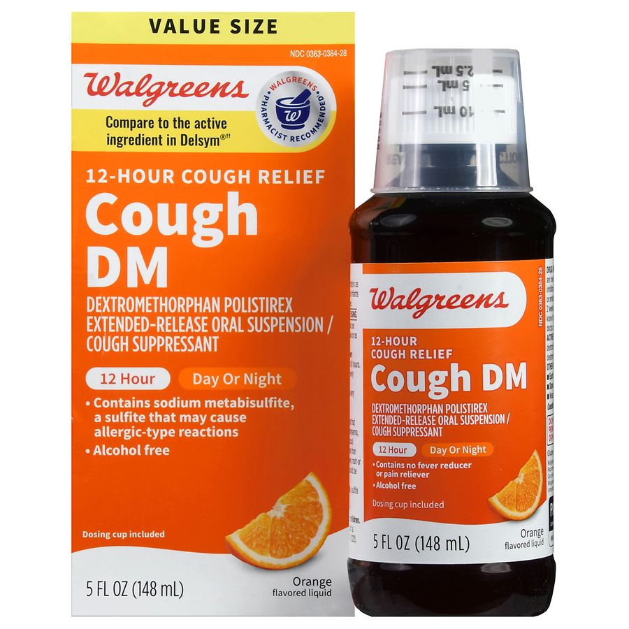Walgreens 12 Hour Cough Dm Orange Walgreens