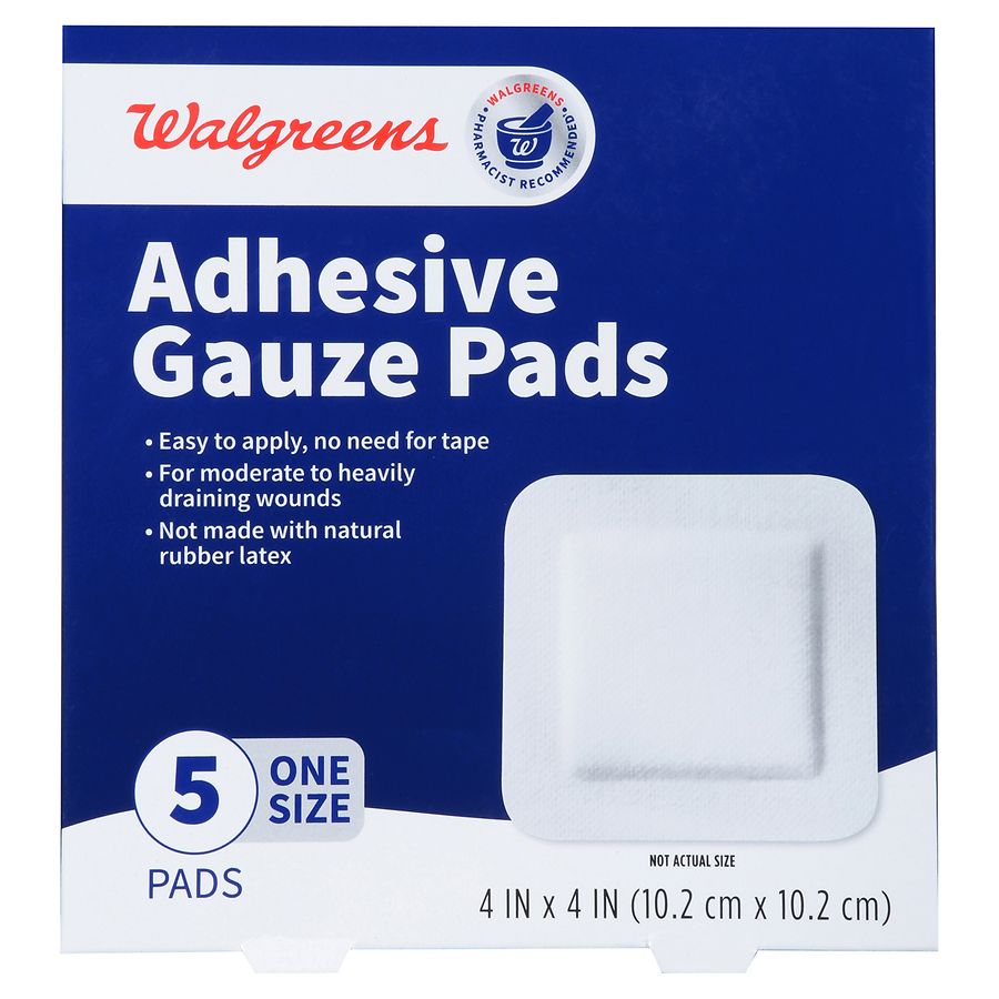 Walgreens Adhesive Gauze Pads 4x4 inch