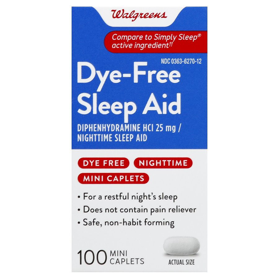  Walgreens Sleep Aid Mini Caplets 