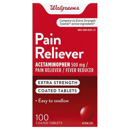 Walgreens Pain Reliever Tablets - 100.0 ea