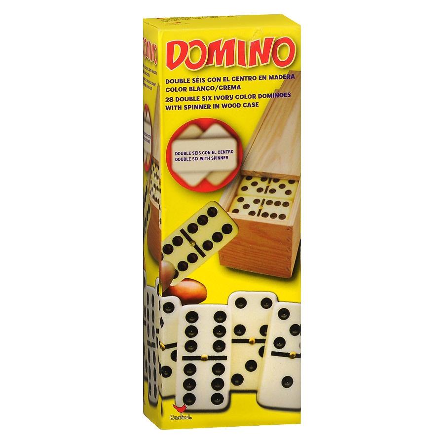  Cardinal Double Six Dominoes with Spinner Assorted 