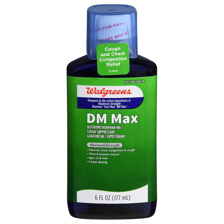 Walgreens Mucus Relief DM Max Liquid Walgreens.