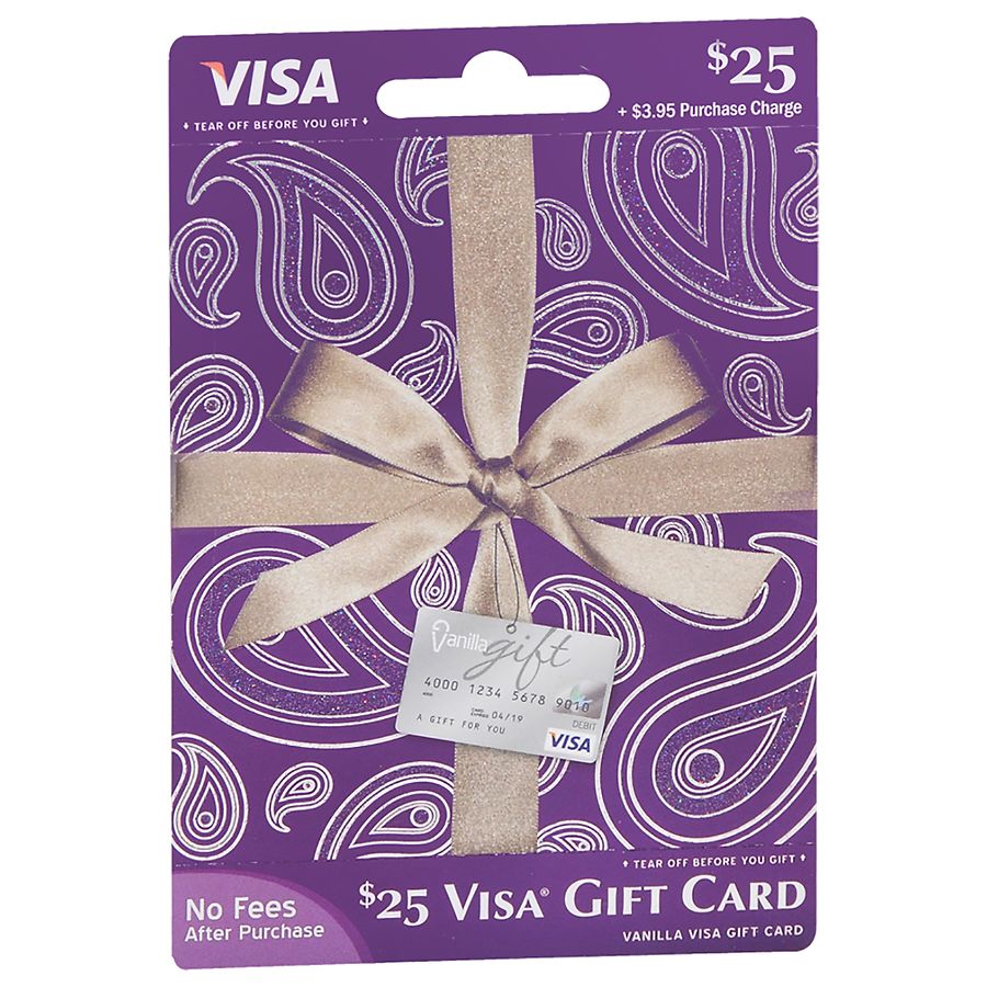 Vanilla Visa 25 Prepaid Gift Card Walgreens