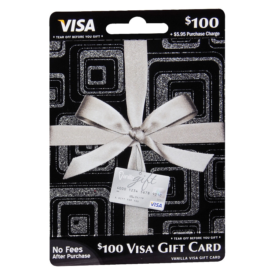 Vanilla Visa 100 Prepaid Gift Card Walgreens