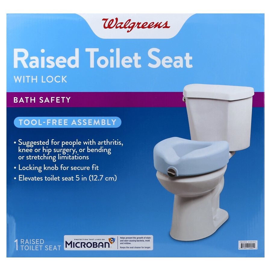 Walgreens Raised Locking Toilet Seat Walgreens