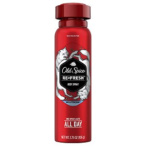 Old Spice Wild Collection Re-Fresh Deodorant Body Spray Wolfthorn