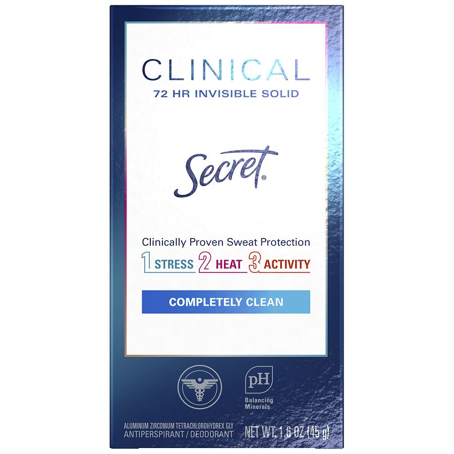 Photo 1 of ** 2 COUNT ** Clinical Strength Invisible Solid Antiperspirant Deodorant Completely Clean EXP 01 2023 