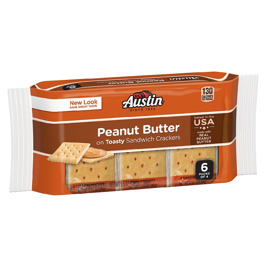 Austin peanut butter crackers 4 pack