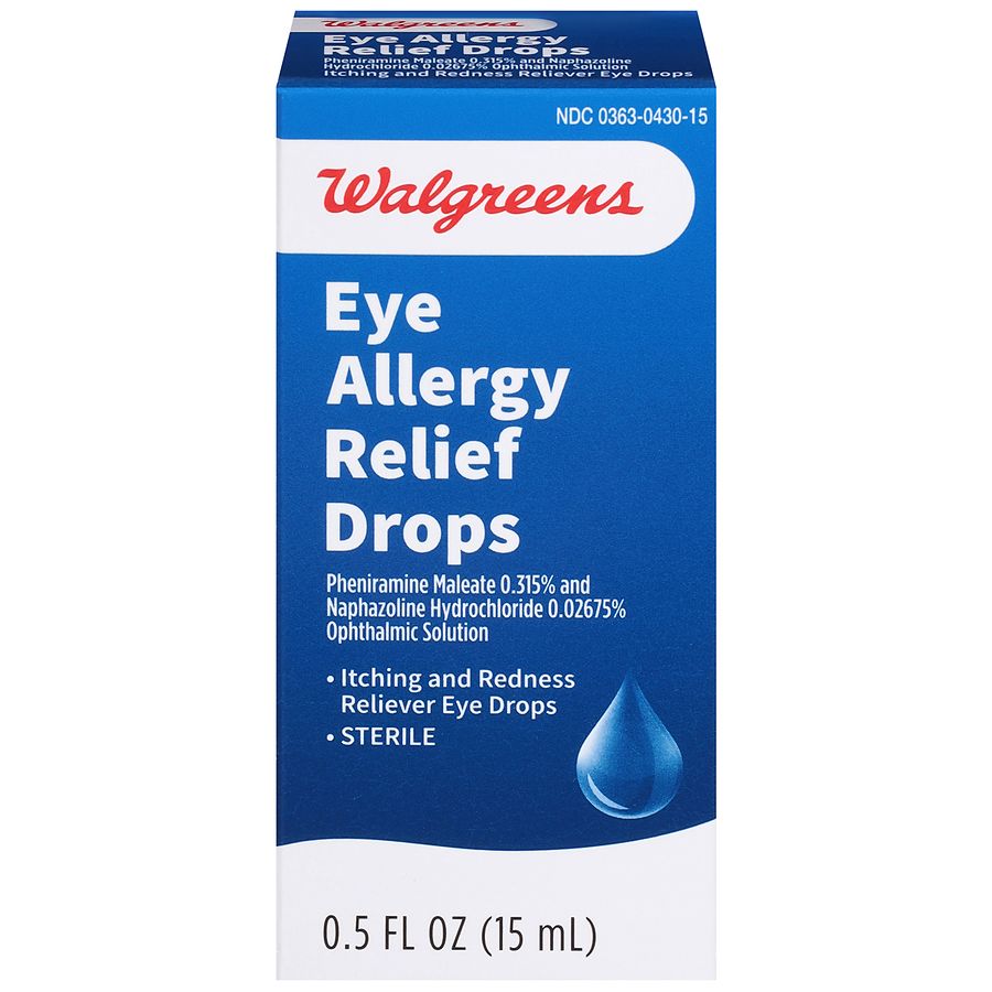 Equate Eye Allergy Relief Antihistamine And Redness Reliever Eye Drops ...