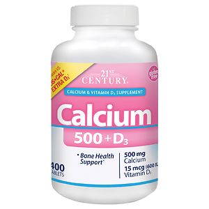 21st Century Calcium 500 + D3, Capsules