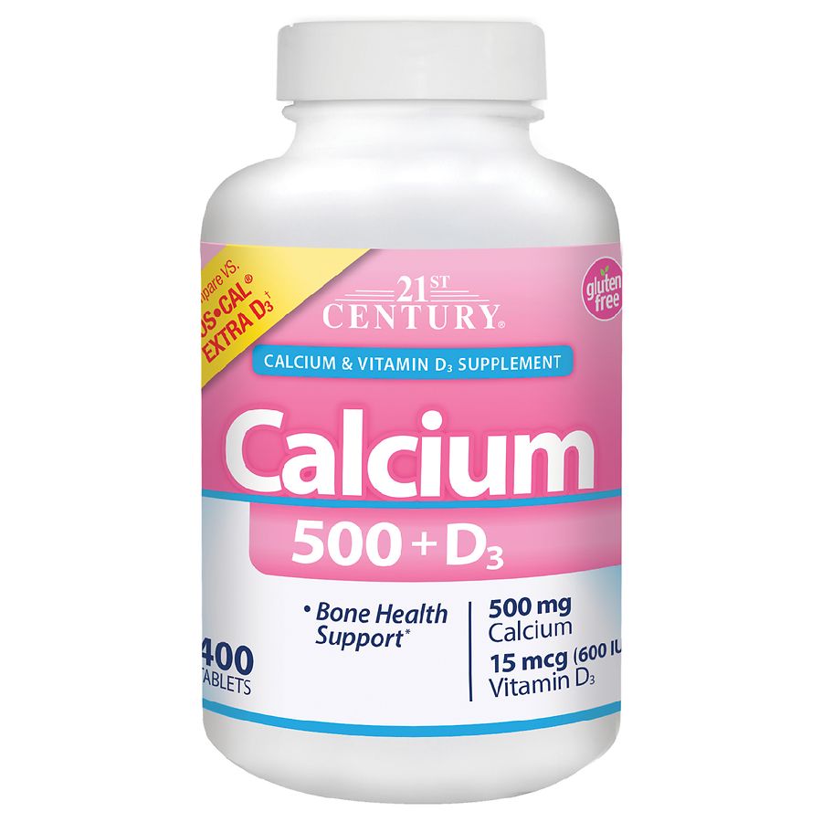 21st Century Calcium 500 D3 Capsules