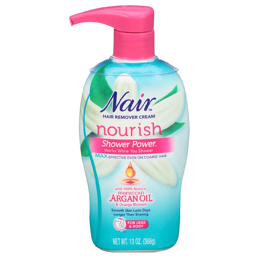  Nair Nair Hair Remover Cream Nourish Shower Power Moroccan Argan Oil 